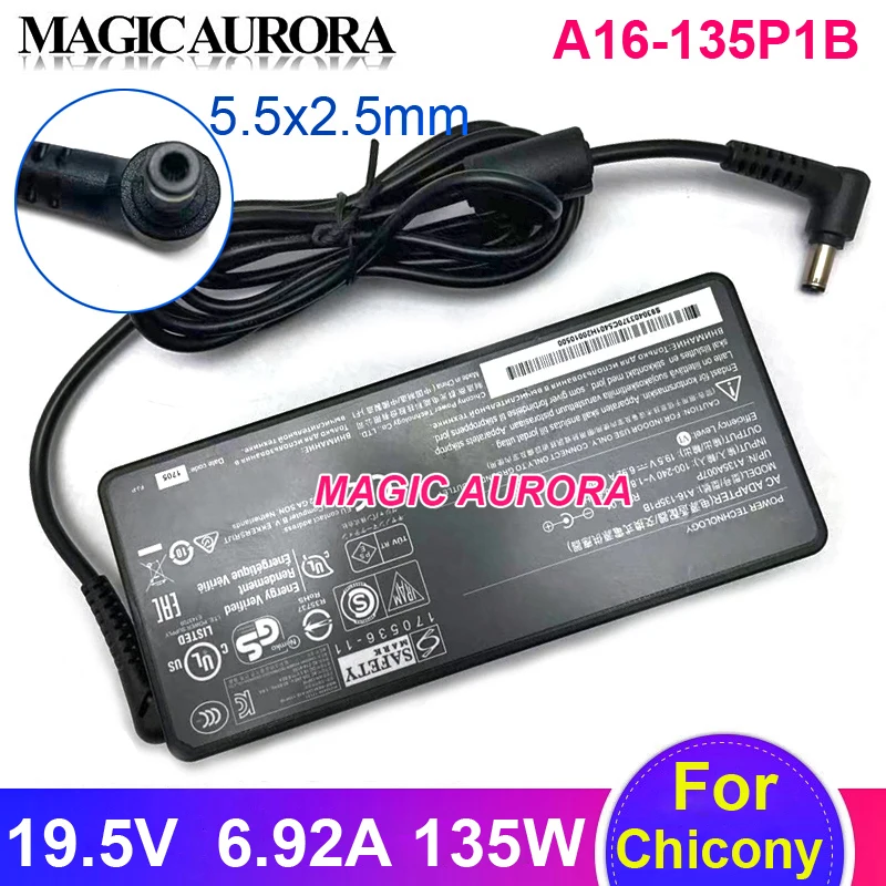 Genuine A16-135P1B 19.5V 6.92A 135W Laptop Adapter For MSI GS63 7RD STEALTH For ACER NITRO 5 N17C2 AN515-53 AN515-55 AN515-44