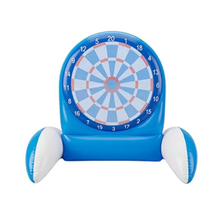 

Inflatable Dart Board Water Game for - Pool Toys with Sticky Balls, Safe PVC Material, Add Water for Stability, Includes 10 Bal