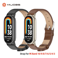 Strap for Mi Band 10 9 8 Watchband for Mi band 10 Bracelet Strap for Mi Band 8 Leather Wristbands Mi Band 7 Correa