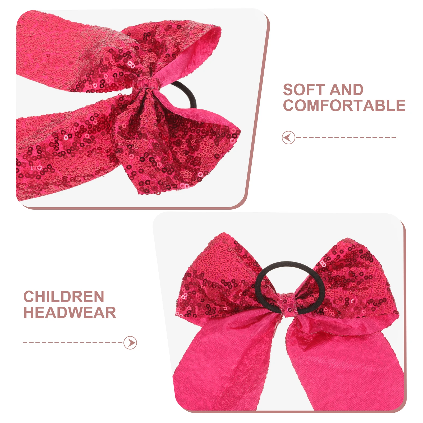

10 Pcs Hair Bow Cheerleading Accessories for Girls Scrunchies Bulk Headgear Cuffs Cloth Bows Holder Teen
