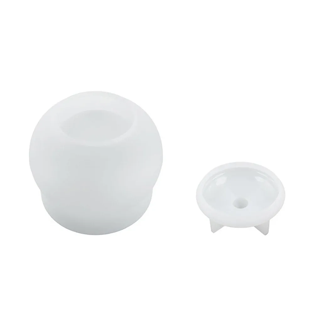 

Creative Funny Candy Jar Silicone Molds Handmade DIY Crafts Storage Box Mold with Lid Candle Cup Molds Home Living Room