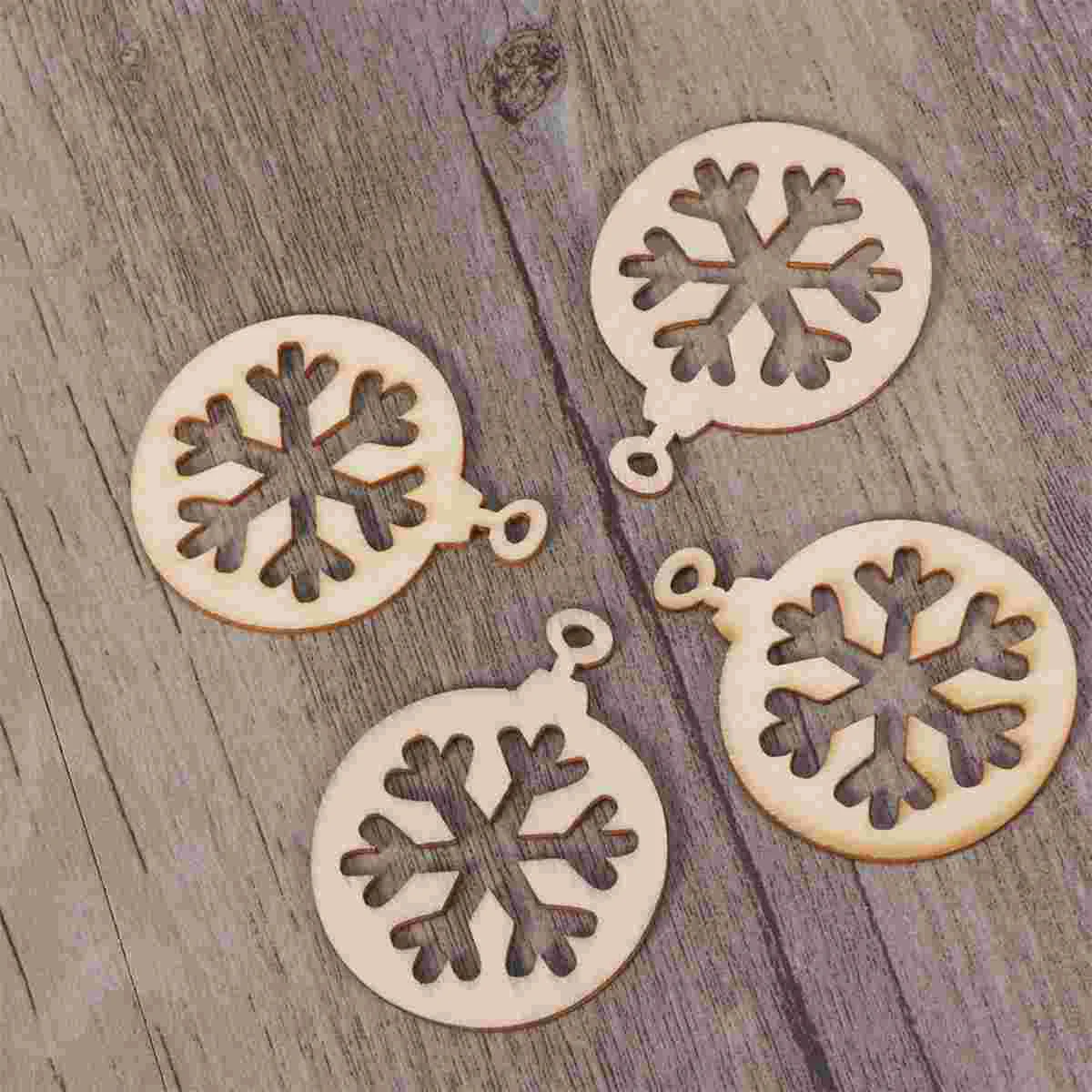 10 PCS Patchwork Embellishments Christmas Tree Decoration Guestbook Decorations Ornament Ornaments Bamboo