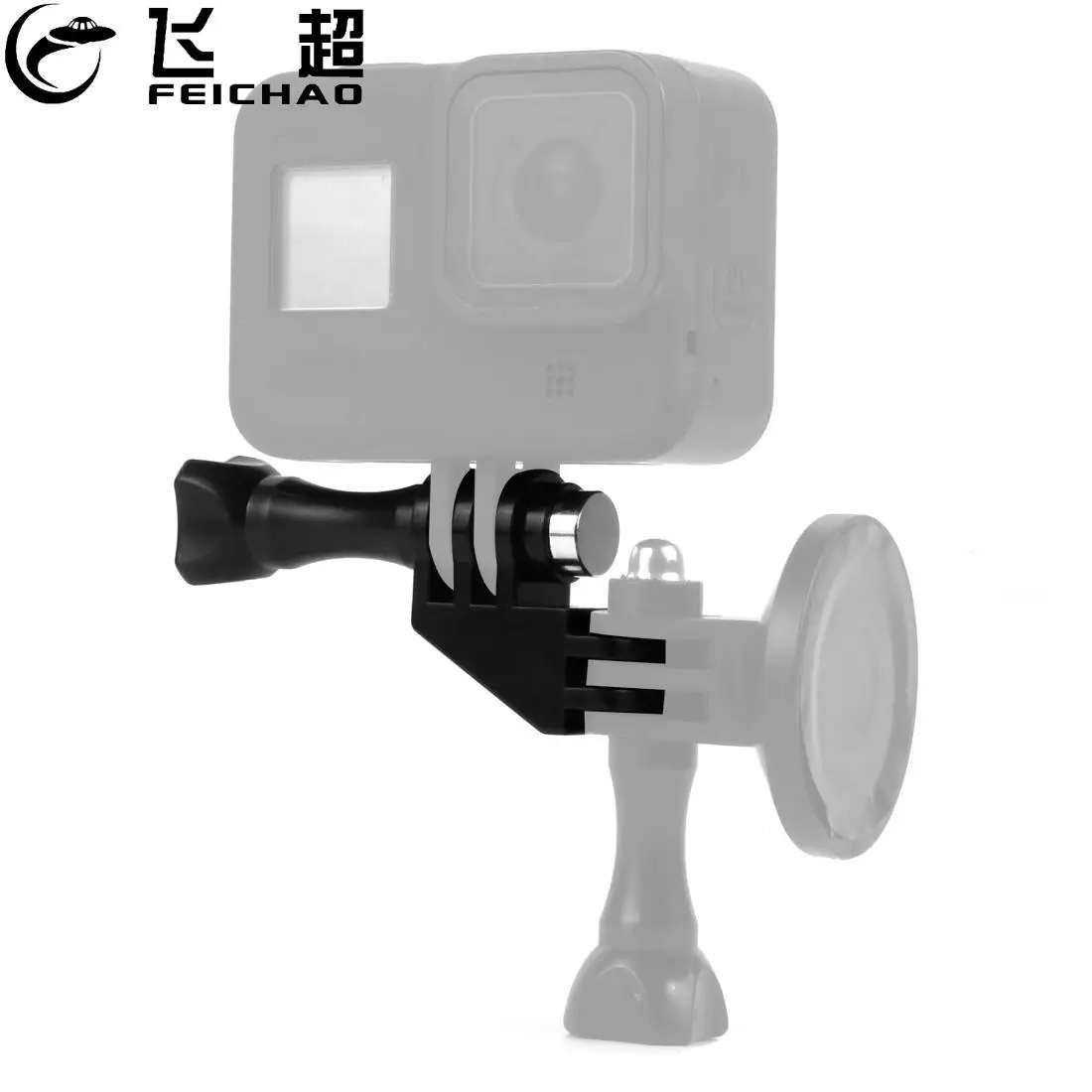 For Gopro Hero 13 12 11 10 Vertical Shoot Mount 90degree Adapter Adjustment Multi Conversion Arm For DJI Action 5 Pro 4 3 SJCAM