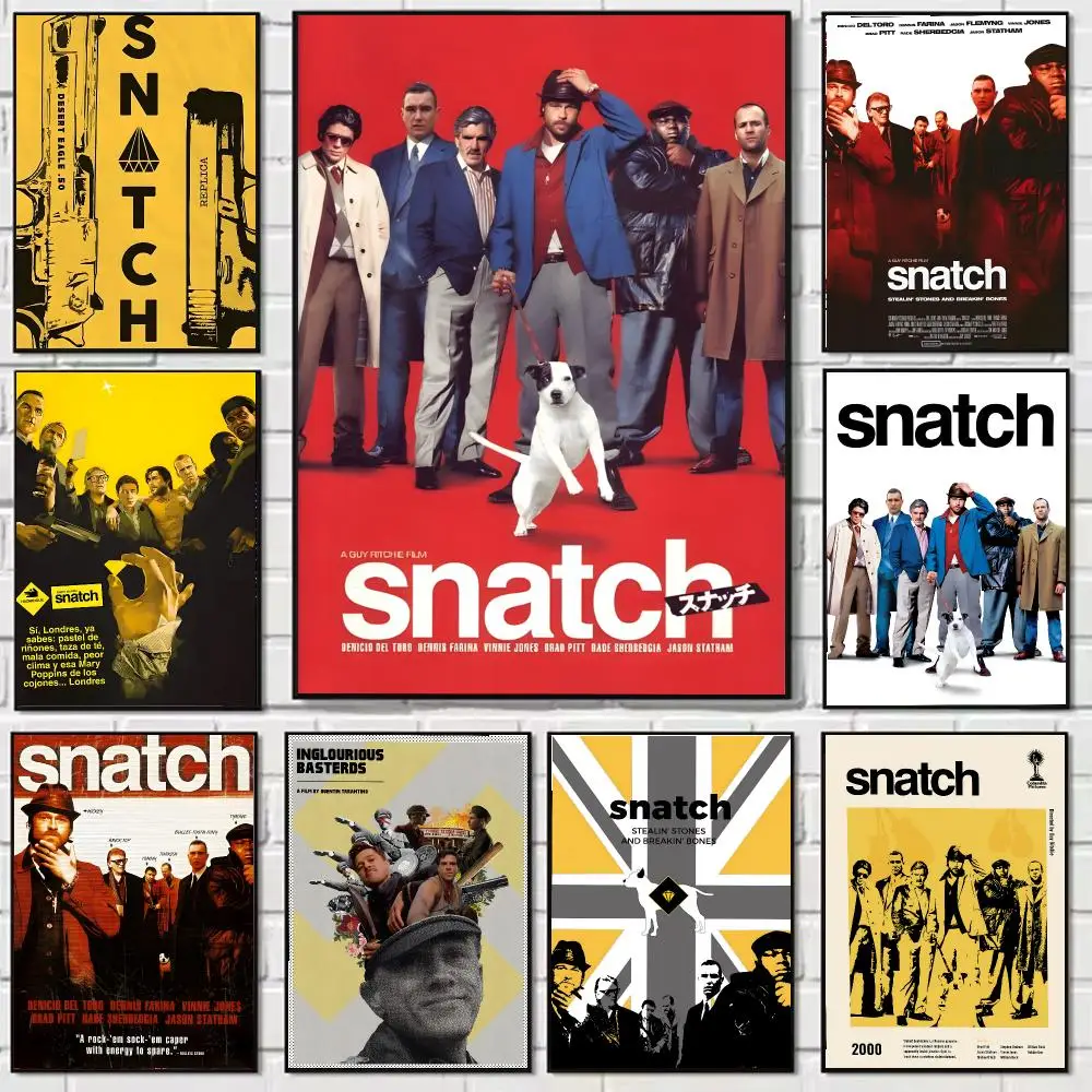 S-Snatch Poster Self-adhesive Wall Mural Art Waterproof Sticker For Bar Room Decor High Quality Print Gift