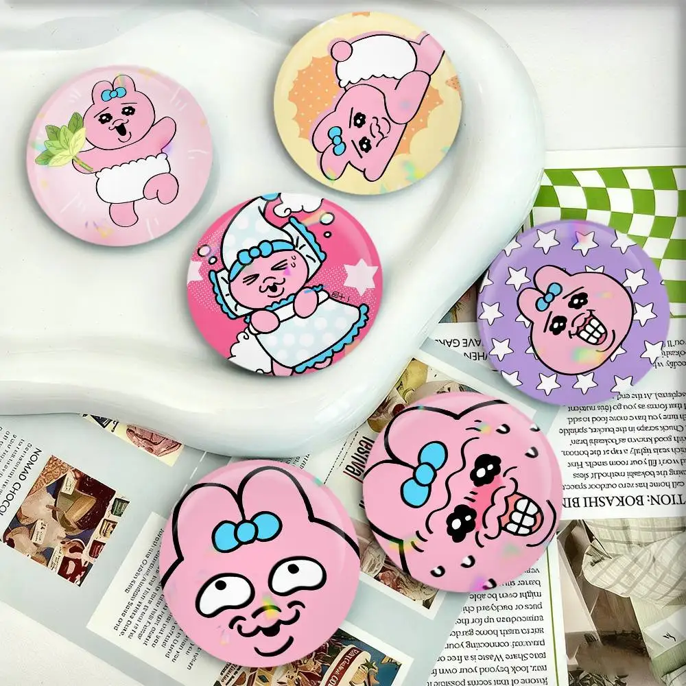 

O-Opanchu Usagi Badges 25 32 44 58 75 mm Round Fans Collect Friends Gifts Brooch Souvenir