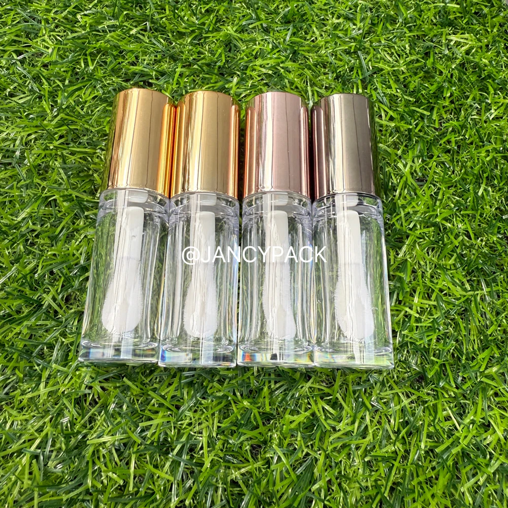 5.5ml Empty Lip Gloss Tubes Shiny Cap Lipgloss Containers Packaging Bottle Lipstick Makeup Wholesale