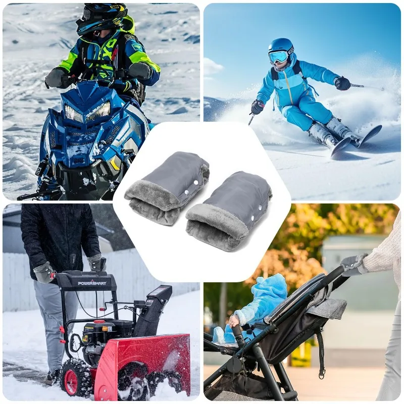 Sarung tangan hangat, tebal hangat tahan air sarung tangan antibeku, orang tua dan pengasuh sarung tangan aksesoris mobil aksesoris bayi