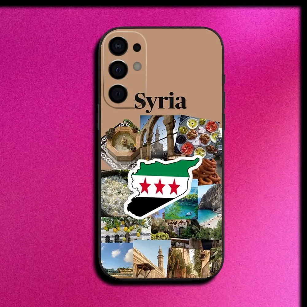 Syria S-Syrian Revolution Flag Phone Case For Samsung S25,S24,S21,S22,S23,S30,Ultra,S20,Plus,Fe,Lite,Note,10,9,5G Soft Cover