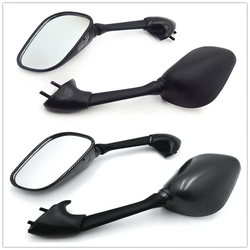 Replacement Racing Mirrors for  Yamaha YZFR1 2007 2008 YZF R6 2001-2002 2006-2007 Black Carbon Fibe Aftermarket Motorcycle Parts