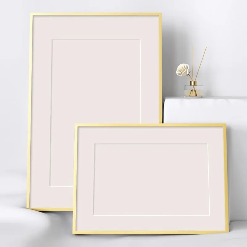 Large Aluminum Alloy Wall Frame Premium Picture Frame for Posters, Puzzles, and Art Displays Stylish Decoration Frame