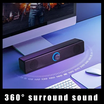 Mini USB Computer Speaker Wired Soundbar Speakers Stereo Sound Surround Loudspeaker box For PC Laptop Notebook Loudspeaker