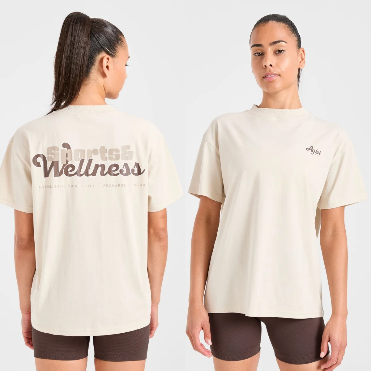 Stronger You Oversized GYM Fitness Sports Brand Graphic Tee Cotton Men Women T-Shirt Loose Workout Top