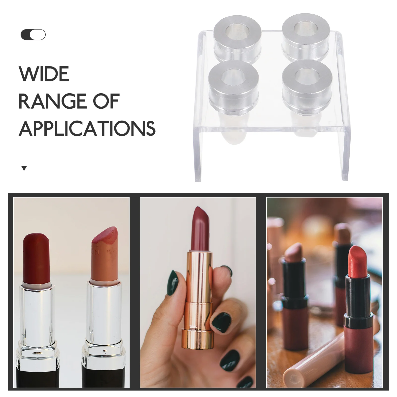 4 Zestawy DIY Silikonowych Form do Pomadek, Domowy Zestaw do Robienia Pomadek, Narzędzie do Makijażu, Zestaw do Robienia Błyszczyków do Ust