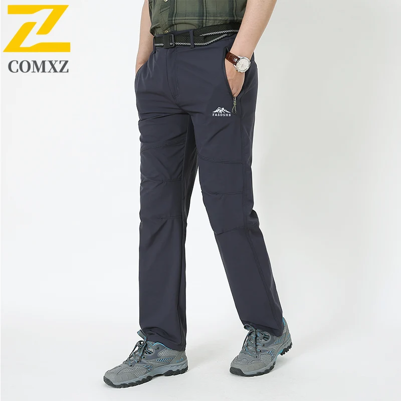 

Men Casual Pants Spring Summer Quick Drying Breathable Elastic Workwear Straight Leg Sports Pants Outdoor Camp Hiking Men Pants