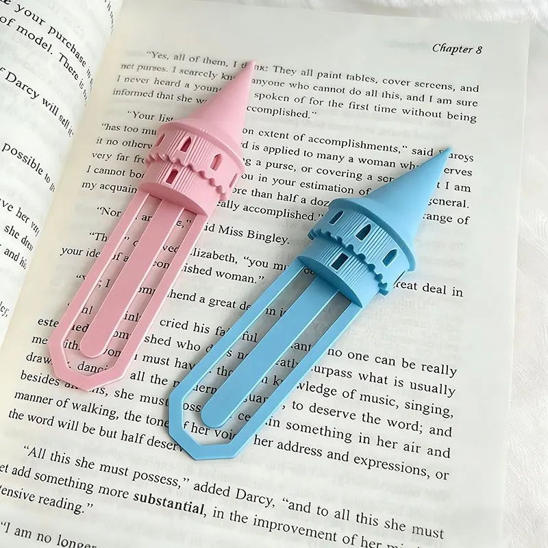 3D Creative Magic Castle Bookmark & Page Holder, Cute Novel Unique Reading Accessory, Office Desk Decor Gift for Book Lovers