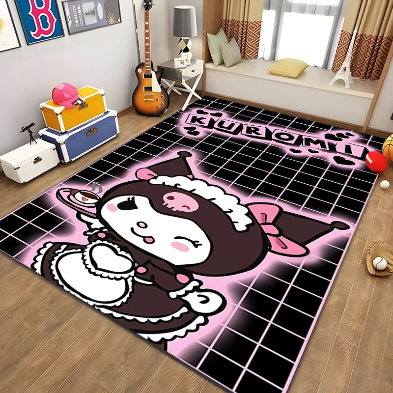 Cute Cartoon Kuromis Printed Carpet Non -slip Carpet Yoga Mat Door Mat Photography Props Kitchen Mat Area Rug Birthday Gift