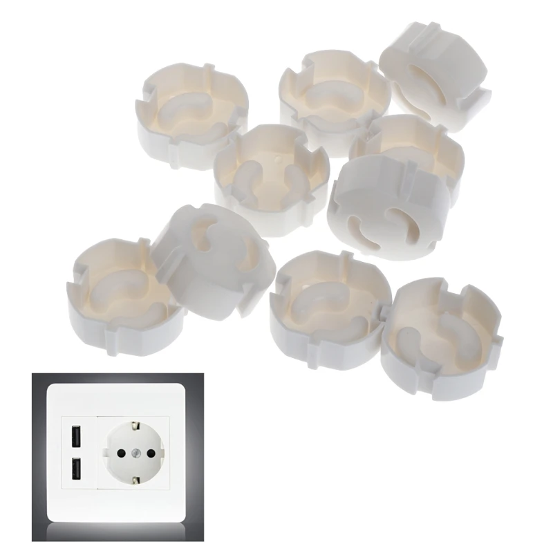 10pc Socket Protector Baby Proof Child Safety Protector Guard Mains Electrical Drop Shipping