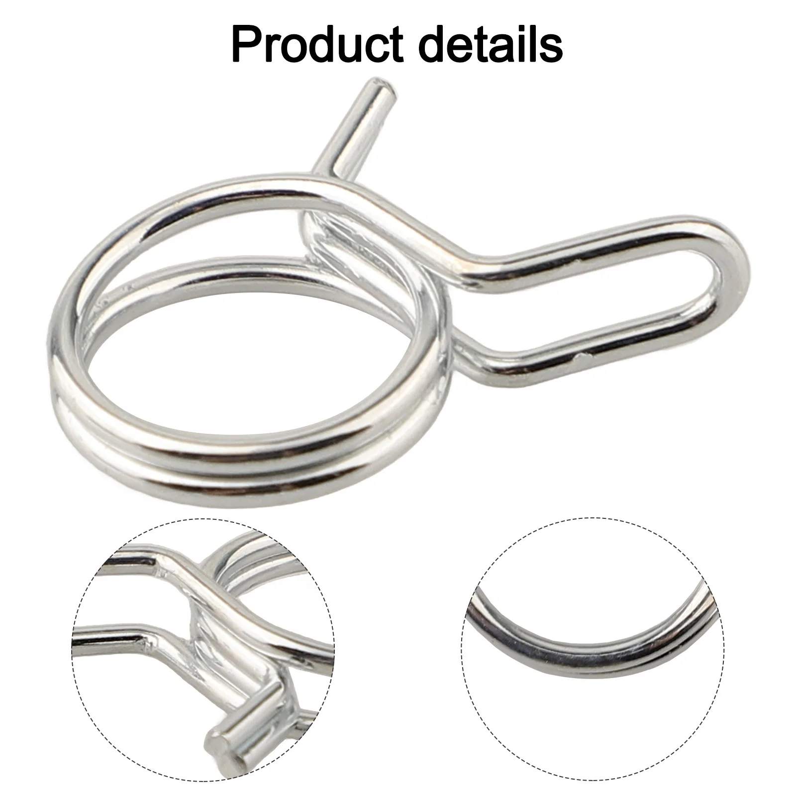 Air Tubing Clamp Stainless Steel Clamps 13mm Hose Clamp Kits 150 Pieces Total For Sealing Hoses Polished Smooth