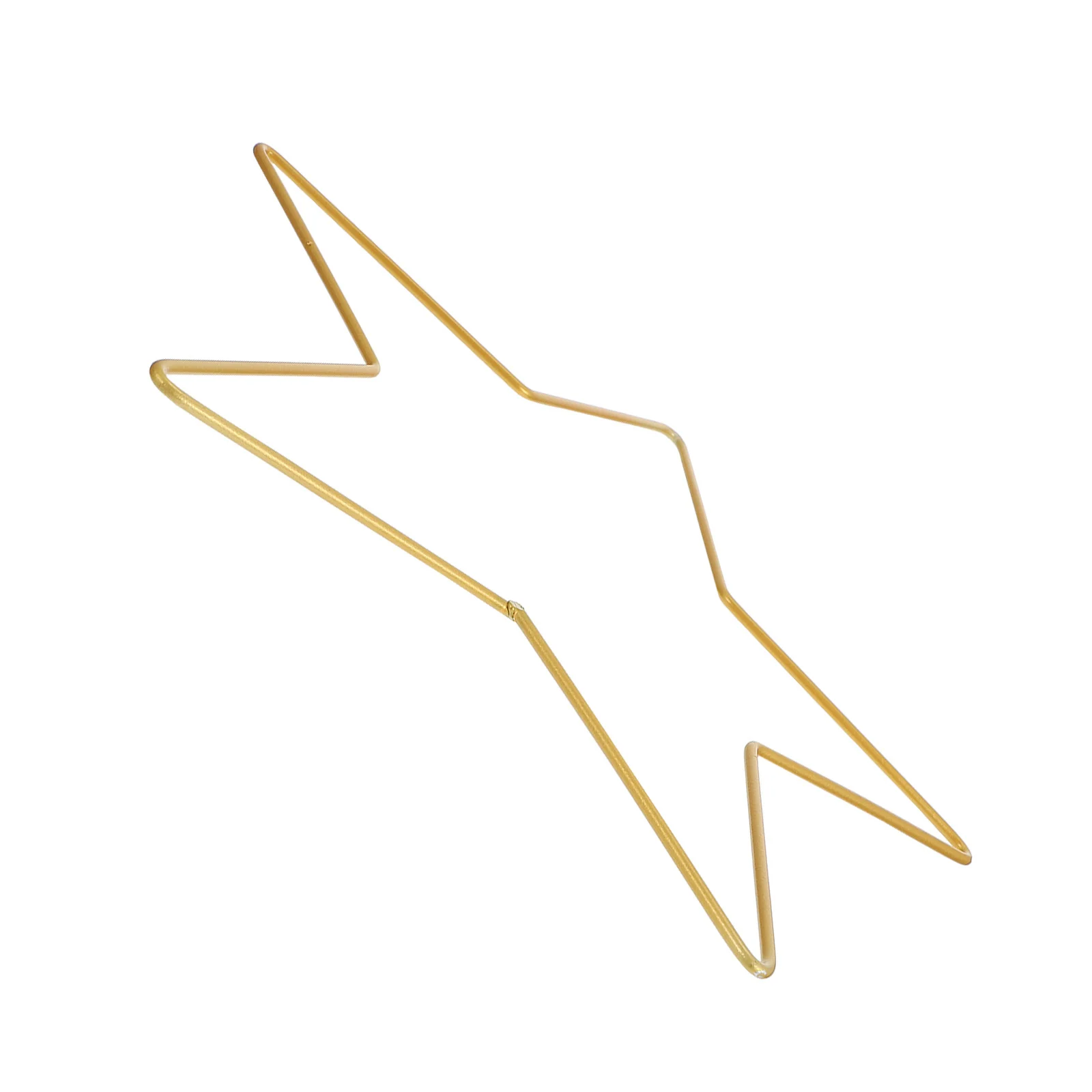 

Wrought Iron Five Pointed Pentagram Wall Hanging Decor 30CM Christmas Tree Topper Xmas Ornament DIY Frame