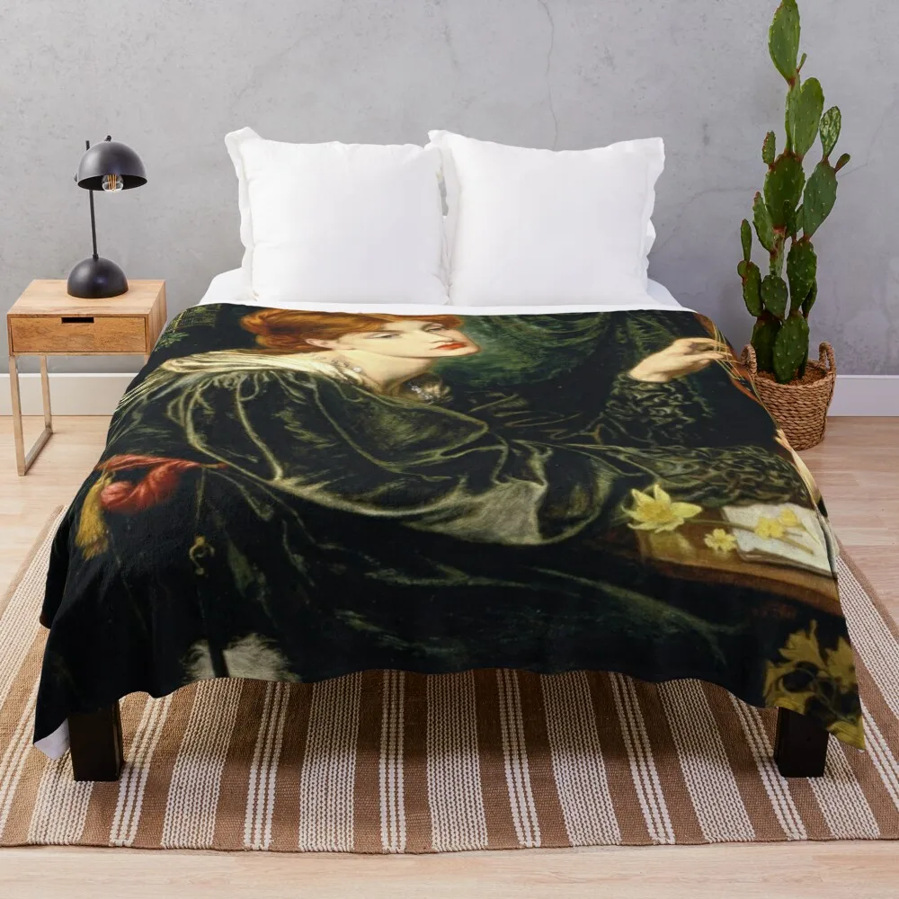 

Dante Gabriel rossetti - La Ghirlandata,No,02. Throw Blanket warm winter Luxury Brand for babies halloween Blankets