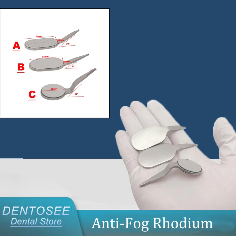 

Противотуманные родиевые стоматологические зеркала для рта — многоразовые длинные отражатели для полости рта для стоматологов и клиники, высококачественные инструменты