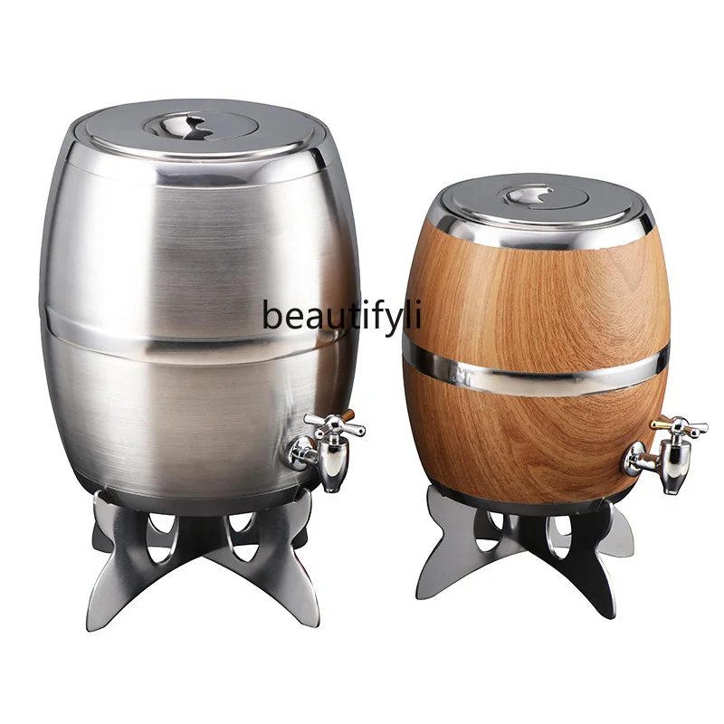 

zq Bar Beer Barrel Beer Barrel Raw Beer Bubble Barrels Red Wine Barrel Double Layer Insulation