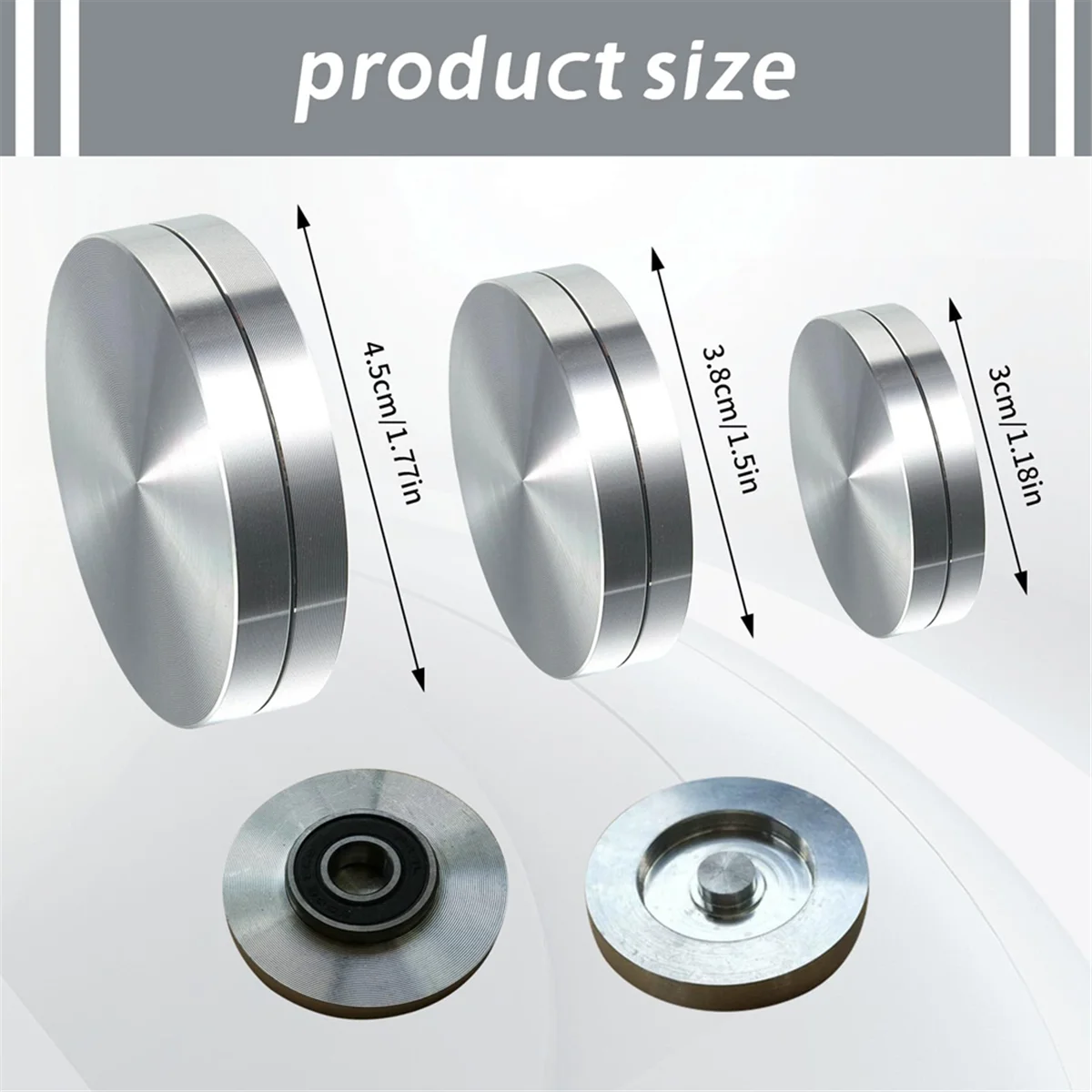 AAA87 3 PCS Ceramic Clay Pottery Throwing Trimming Spinner Tool Set - Includes 30mm, 38mm, 45mm Clay Spinner for Pottery