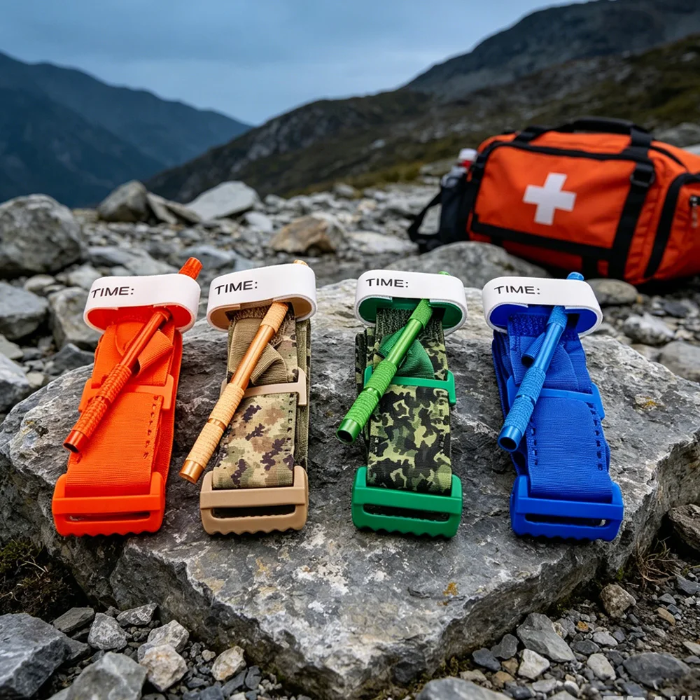 Image of Taktisches Metall-Tourniquet, CAT-Style Notfall-Trauma-Gurt für Militär, EDC, IFAK & Überlebensvorsorge