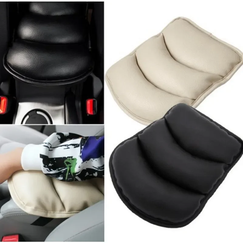 Car General Armrest Box Pad Leather Soft and Comfortable Car Center Armrest Booster Pad Extended Elbow Rest Auto Accessories