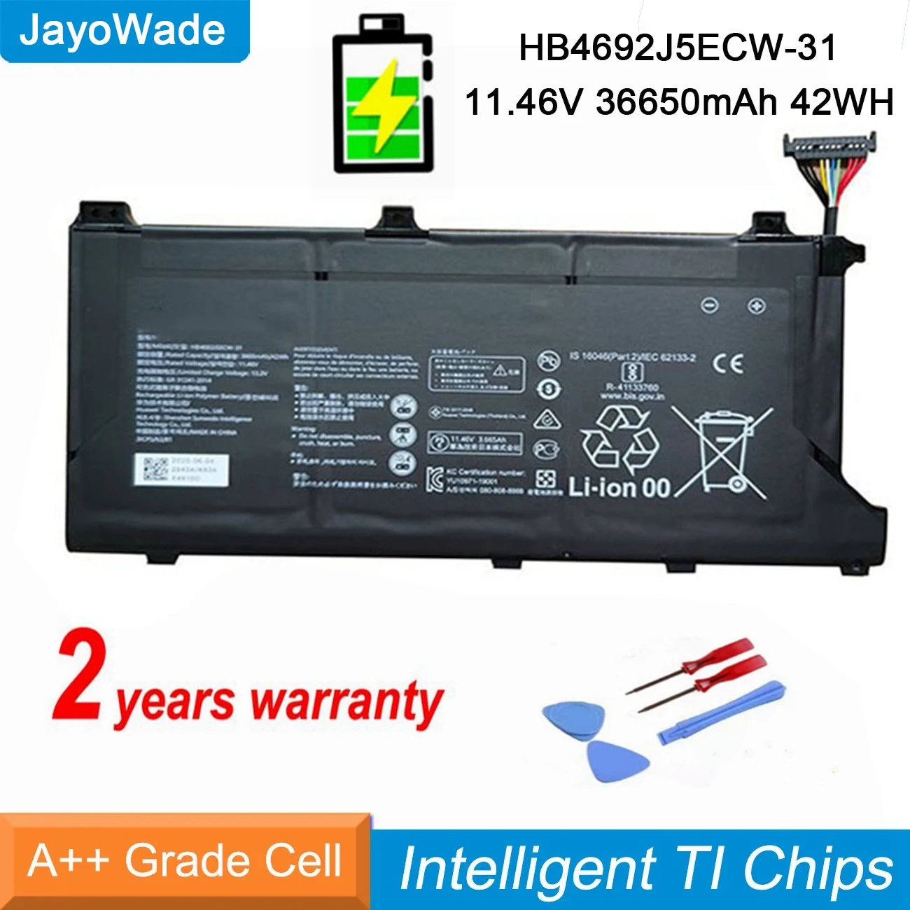 

Smart New 42WH HB4692J5ECW-31 Laptop Battery For Huawei MateBook D 15 (2020) 15-53010TUY BohL-WDQ9HN BoB-WAH9P HNL-WFP9 HNL-WFQ9