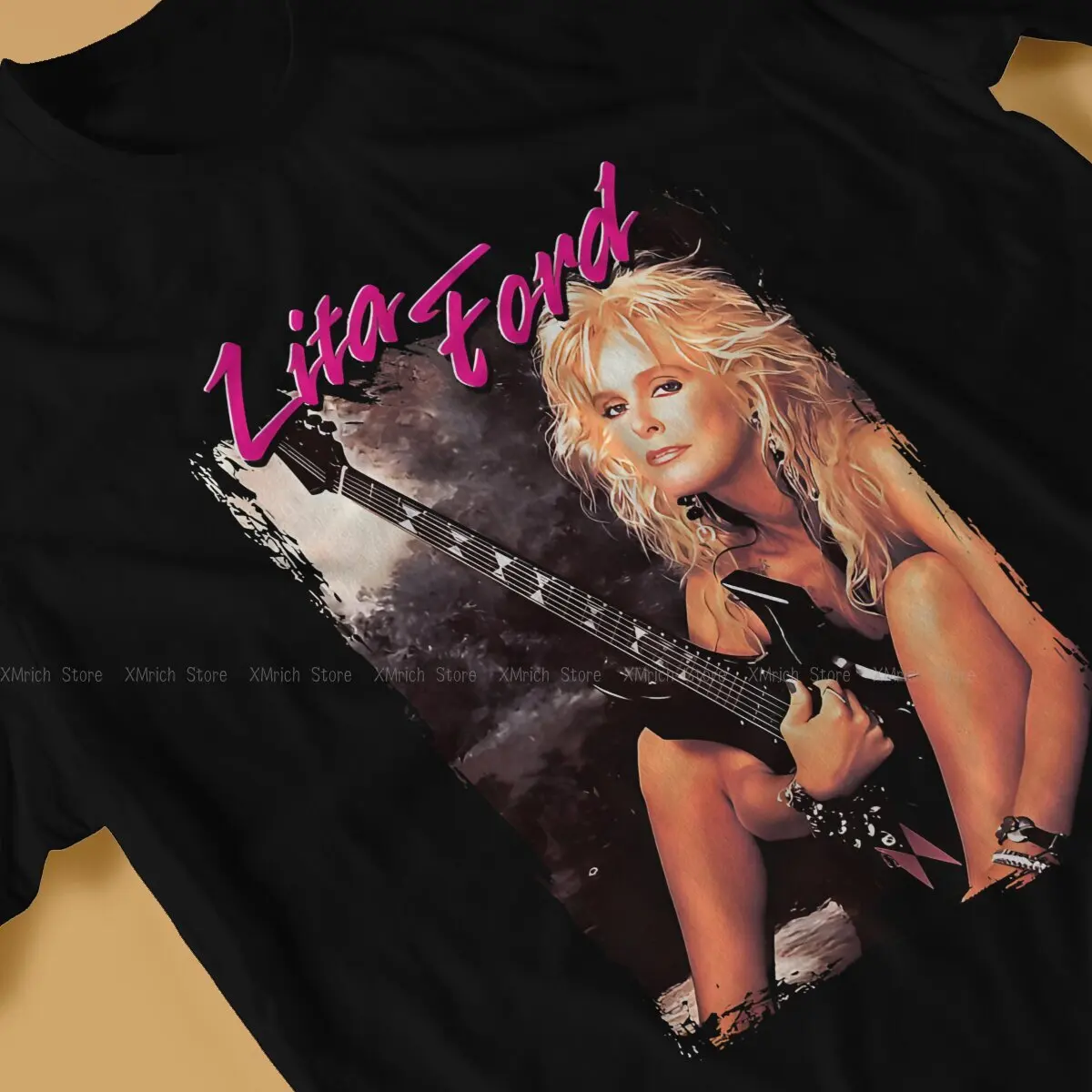 Lita Ford Man TShirt Lita Ford Y2K Distinctive T Shirt Original Sweatshirts Hipster