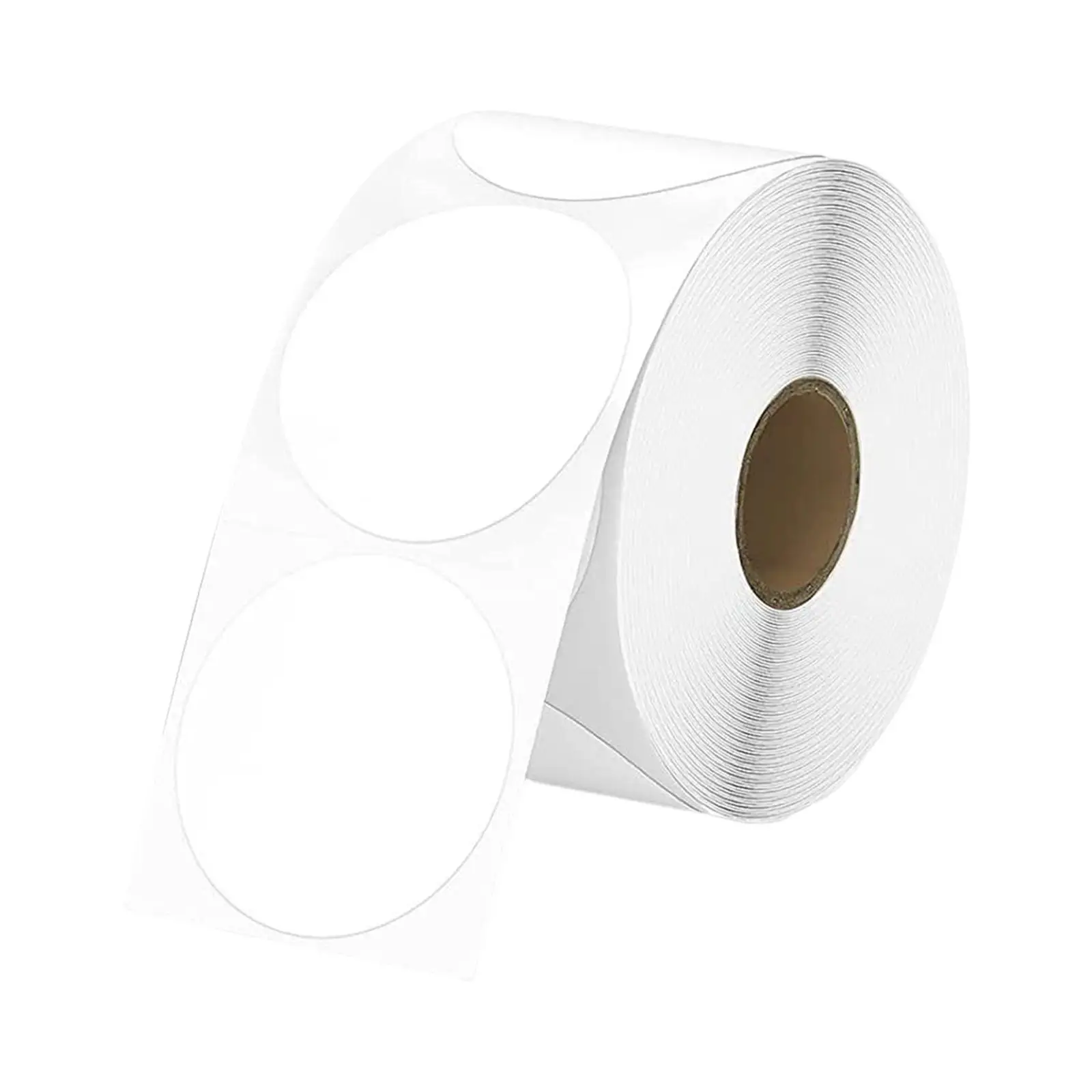 Round Hermals Label Sticker Roll 2 inch Purpose Label for Office Kitchen Qr Codes