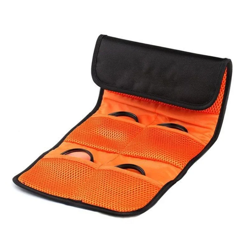 Camera Filter Storage Bag Waterproof Filter Case Filter Storage Case Conveniently Store & Carry 6 Filters Polyester Case