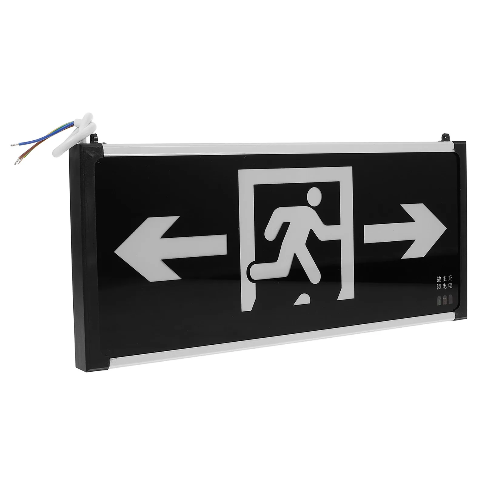Hanging Fire Exit Indicator LED Emergency Light High Visibility Dual Sided Wiring for Offices Hotels Public Buildings Emergency