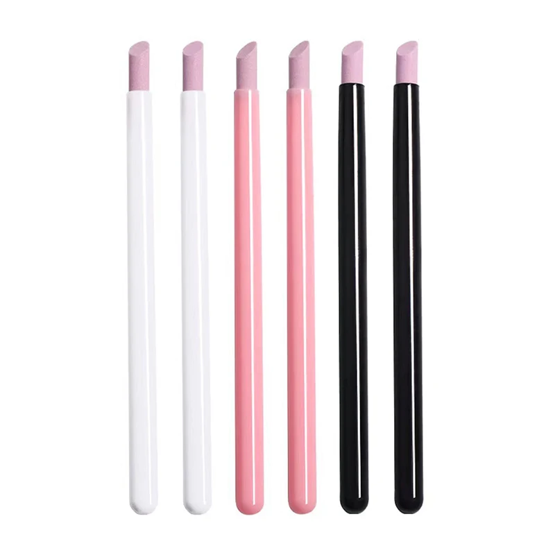 Set de 1/5 piezas de lima de cuarzo para uñas, tijeras para cutículas, removedor de piel muerta, esmalte UV, palitos y accesorios 6