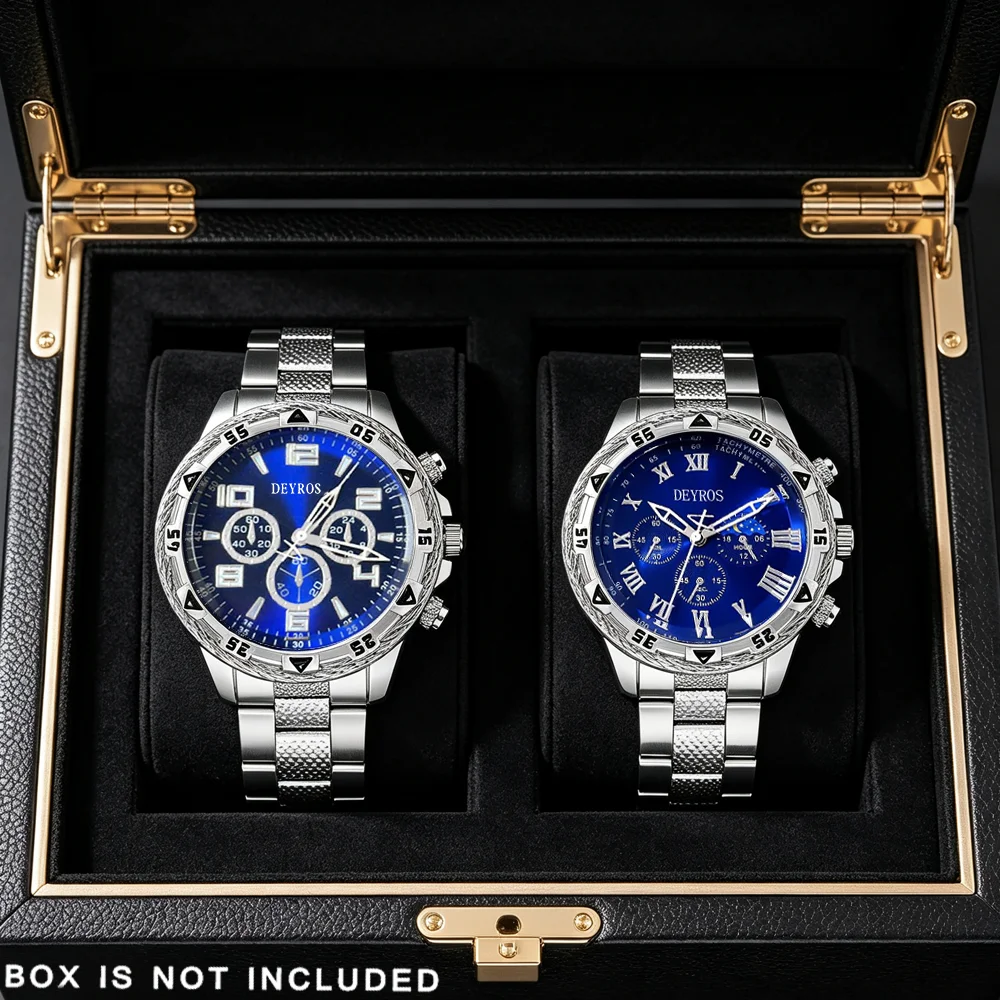 Luxury Watch Under 20000 - 2개 세트 남성용 스타일리시하고 트렌디한 비즈니스