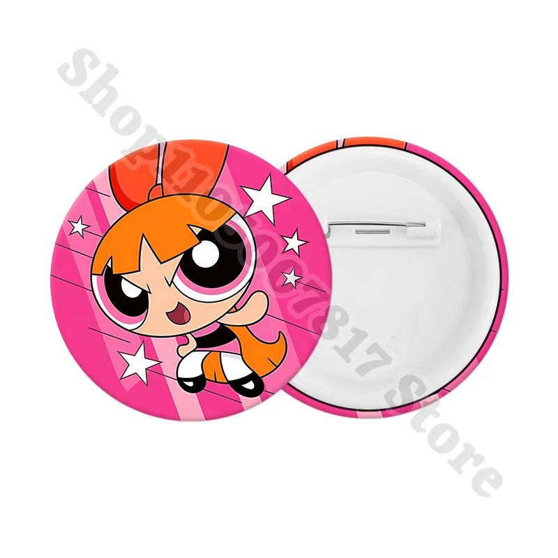 Broches Kawaii de las Chicas Superpoderosas, Lindos Accesorios Decorativos para Mochilas y Bolsos, Pin Creativo de Anime, Regalo de Cumpleaños 2026