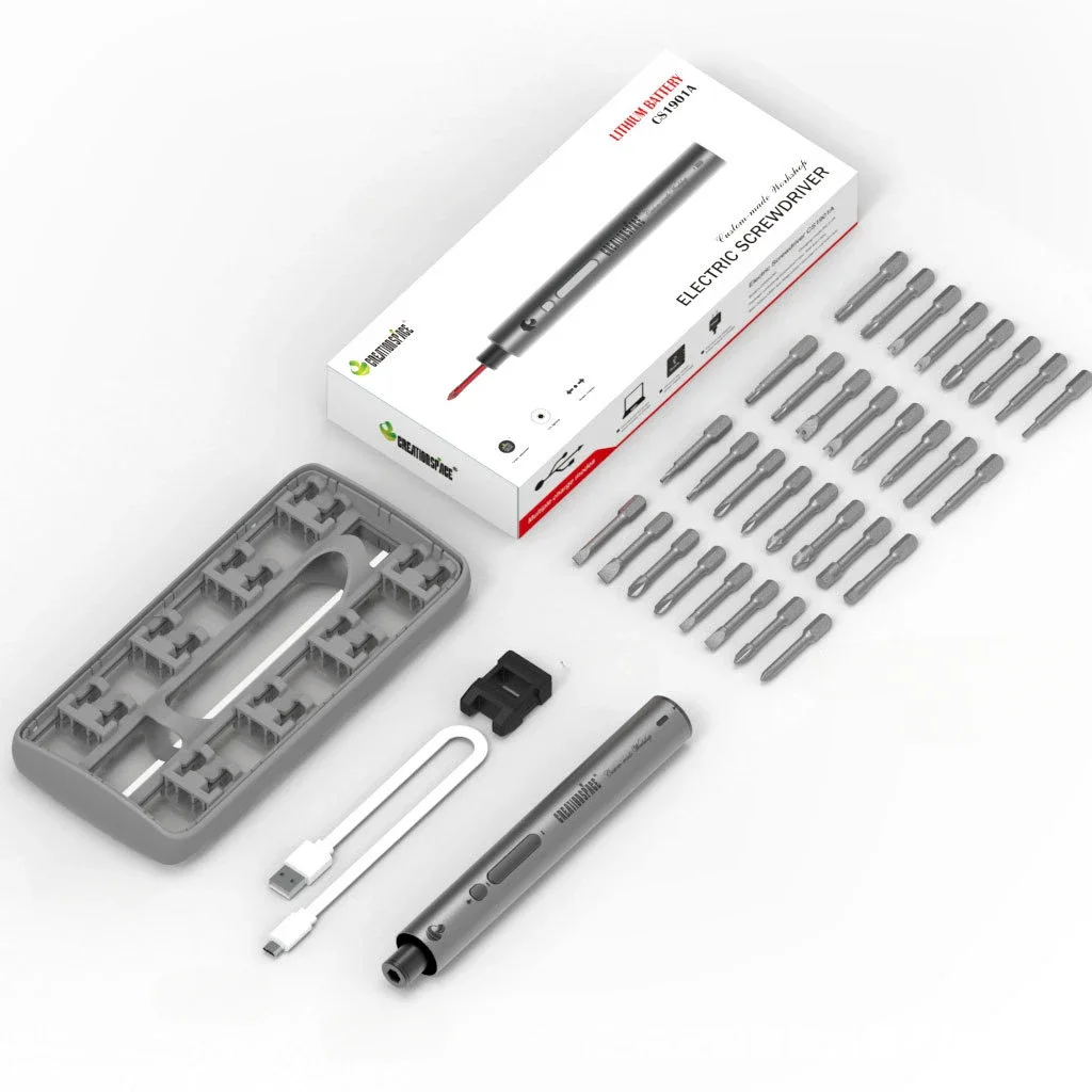 CreationSpace manufacturer CS1902A Torque Adjustable Lithium Battery Powered Electric Screwdriver - Efficient and Portable Tool