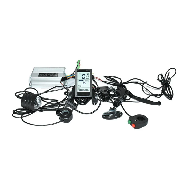 

【BIG SALE】36/ 48V 25A 500W Electric Bicycle Mountain Bike Lithium Battery Controller Vertical Screen S830 Display Kit