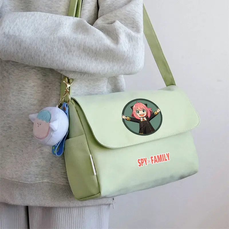 Spy X Family Single Shoulder Crossbody For Primary And Secondary Girls Cute Large Capacity School Bag Aniya Anime Merchandise