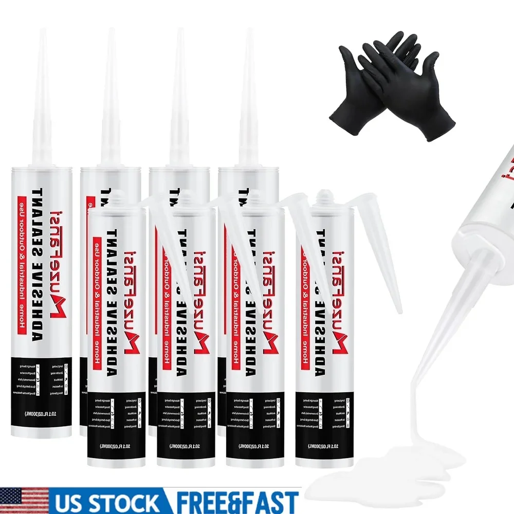 

Self Leveling RV Roof Sealant Waterproof 8 Pack Flexible EPDM Caulk RV Repair Weather Resistant Moisture Dust Air Sealant