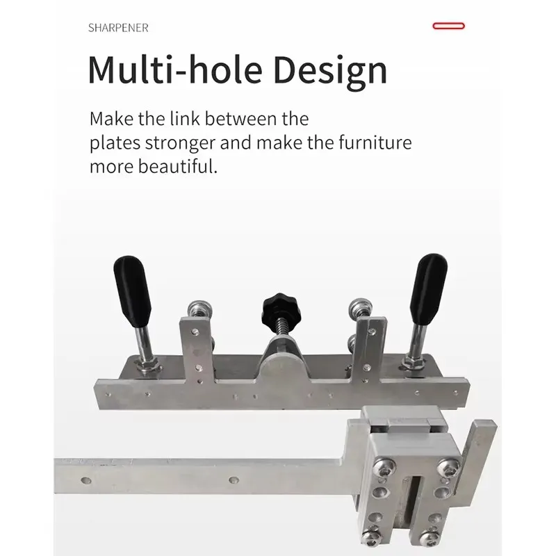 Handheld V-Jaw 304 Stainless Steel DIY Sharpening Tools with Fixed-Angle Grinder Jig for Blade Blank Rough Grinding Sanded