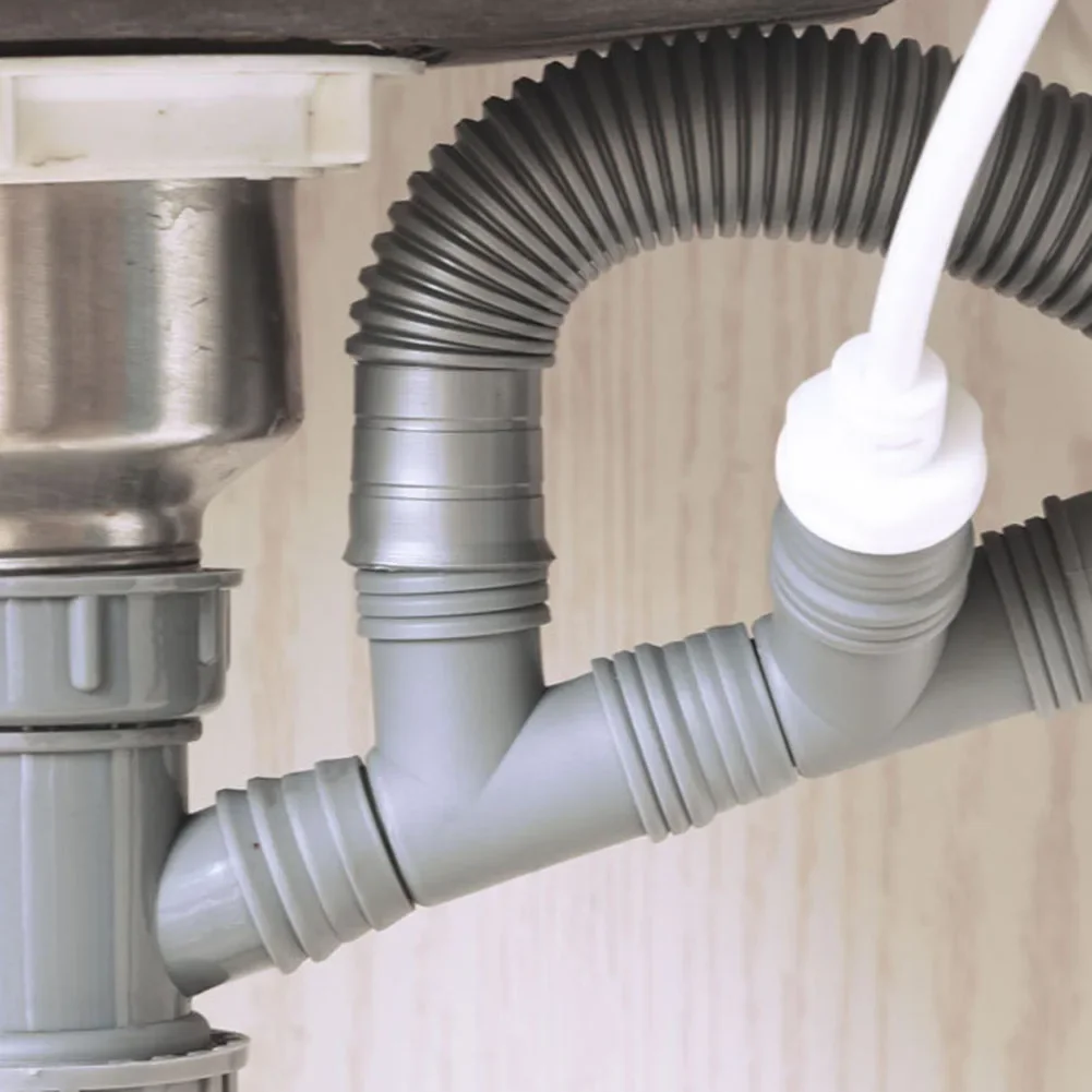 

Kitchen Basin Overflow Hole Conversion Joint Drainage Pipe Tee Head Y Shaped Small Tee Sink Joint Connector Accessories