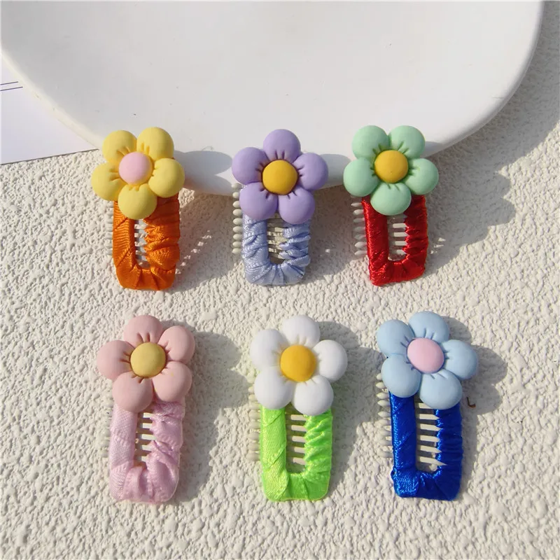 

Cute Pet Hairpin Dog Grooming Wedding Head Accessories Dog Comb Hairpin BB Hair Clips Teeth Pure Hand Around Baby Safety