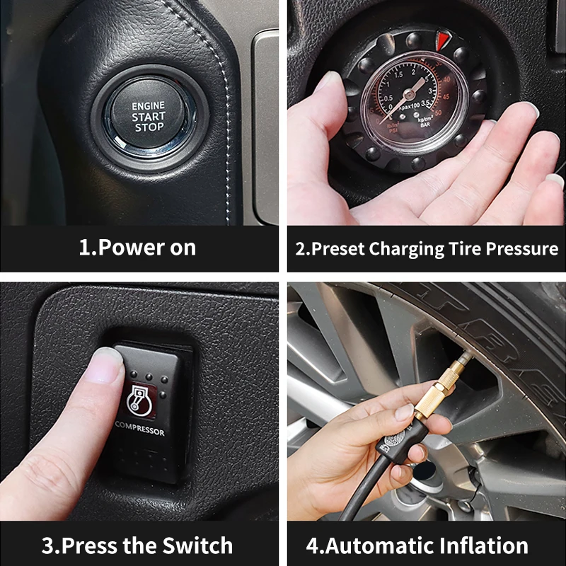 Auto-Reifenluftpumpe für Toyota Land Cruiser 200, für Prado 150, LC150, LC200, 2008-2022, 2021 Upgrade-Modifikationszubehör – Detail 11