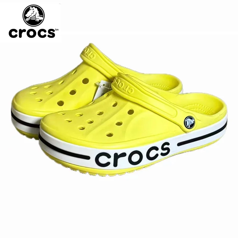 Crocs série clássica chinelos verão praia à prova dwaterproof água eva macio sandálias de praia ao ar livre feminino masculino não deslizamento crocs sapatos