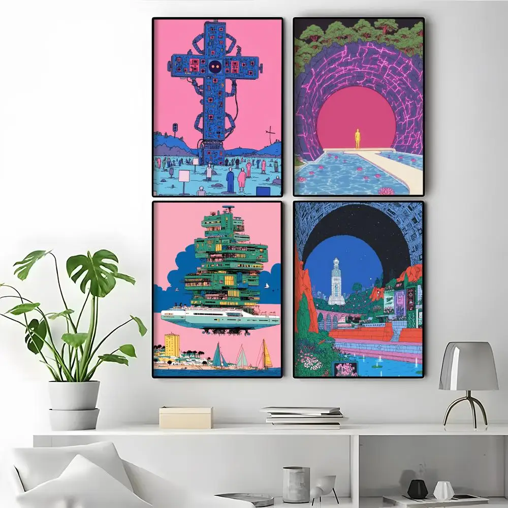 Revelation Of The Future Illustration Art Gift For Best Friend PVC Art Poster Wall Stickers Decals Poster