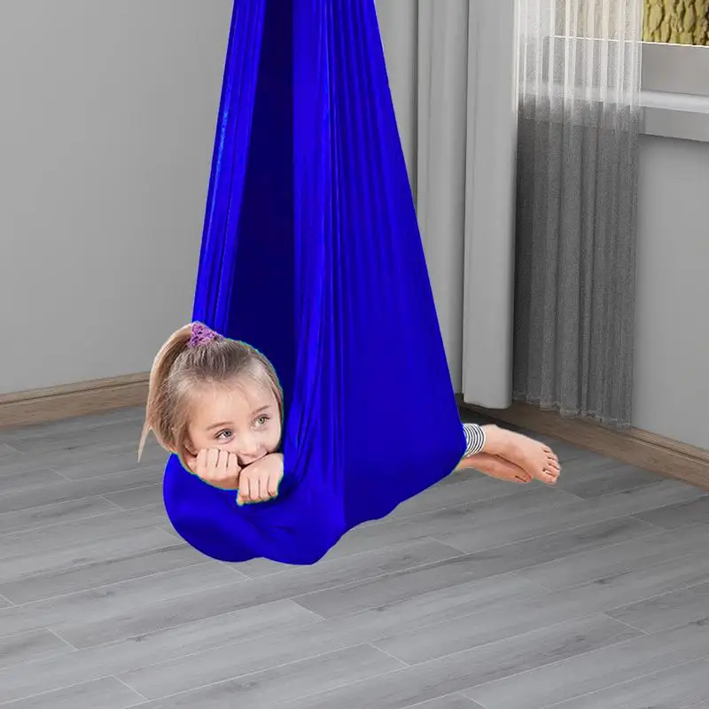 Sensory Swing Kids Sensory Swing Chair Hammock Multi-Functional Portable Calming Adjustable Game for Relaxation Bedrooms