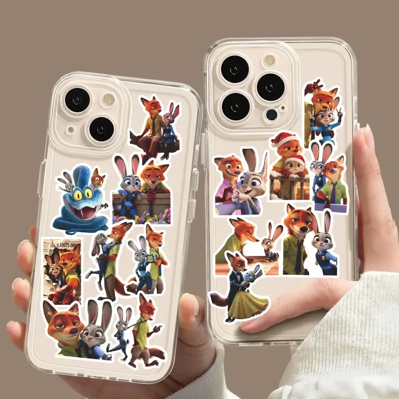100 szt. Naklejek z kreskówki Zootopia 2, urocze naklejki anime do graffiti, do kreatywnych dekoracji, zabawek, majsterkowania, artykułów papierniczych, na notatnik, telefon.