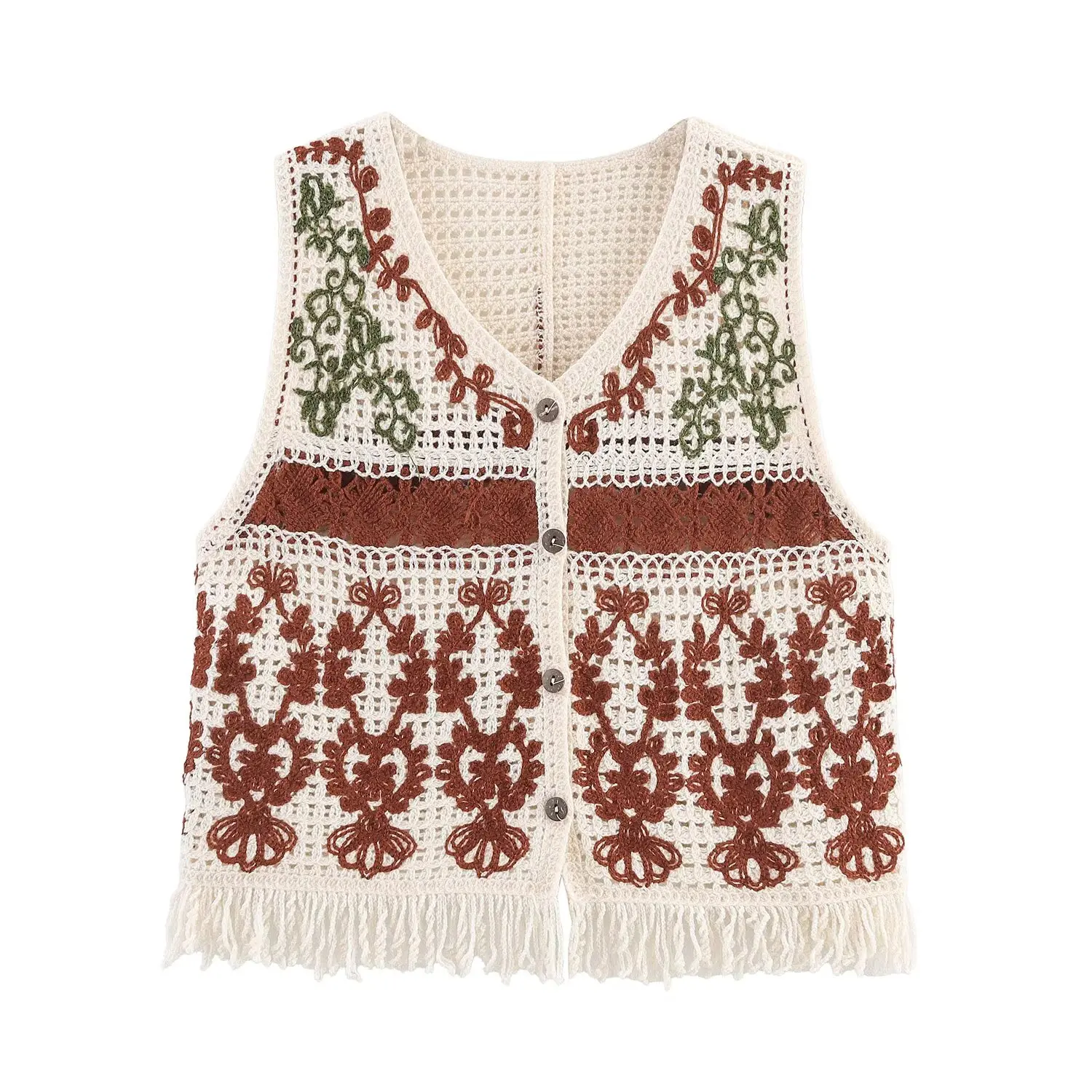 JNLEAOG Gilet etnico con nappe da donna Cardigan aperto Autunno New Sle Loose Fit Protezione UV Fibra di poliestere Svel